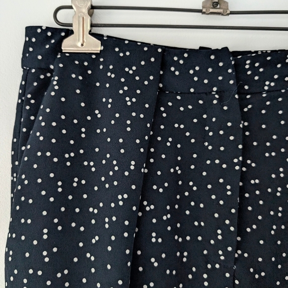 Frank And Oak Women's Navy & White Polka Dot Dress Pants In Size 8 - Picture 5 of 10